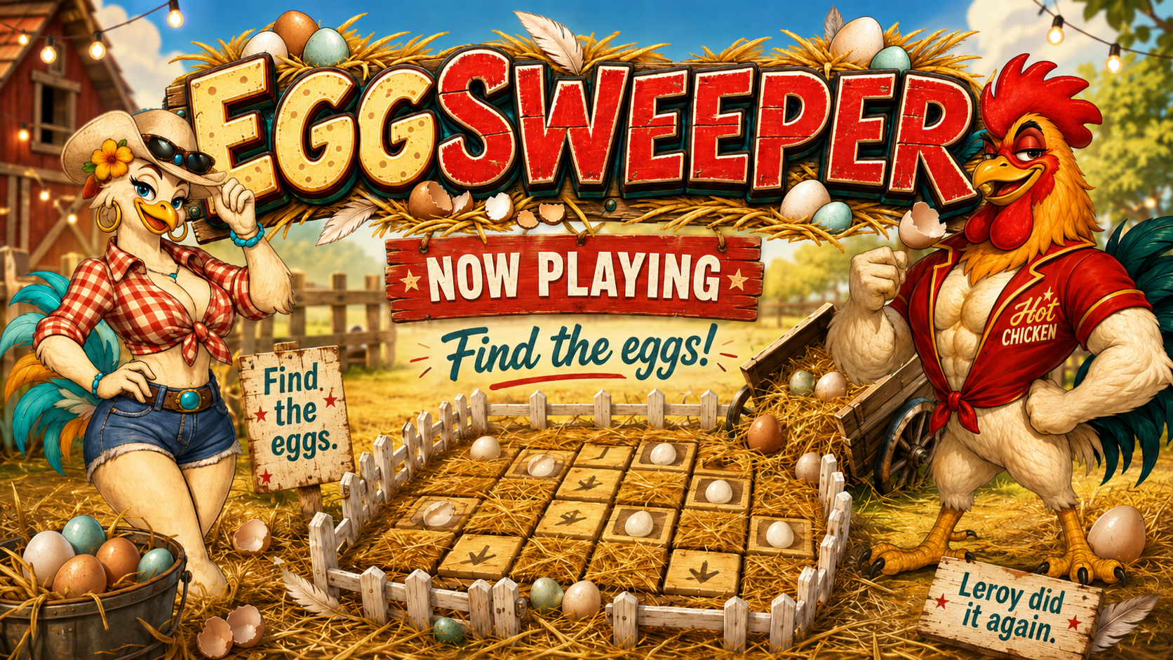 Eggsweeper — Now Playing: Find the eggs!
