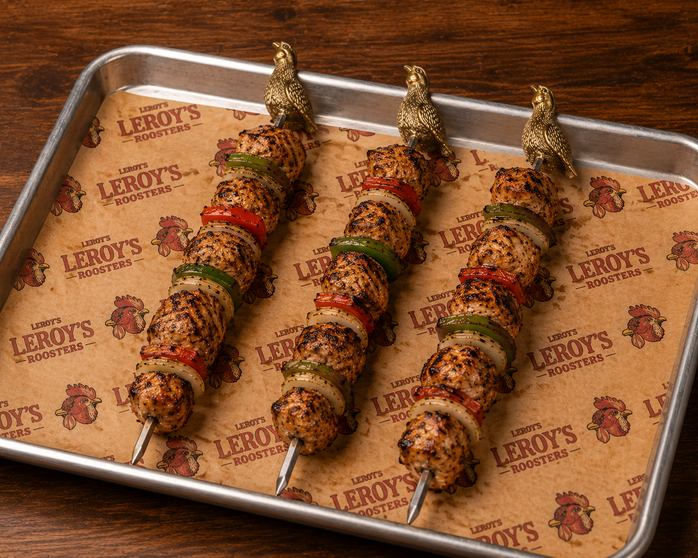 Quail Bites on small skewers