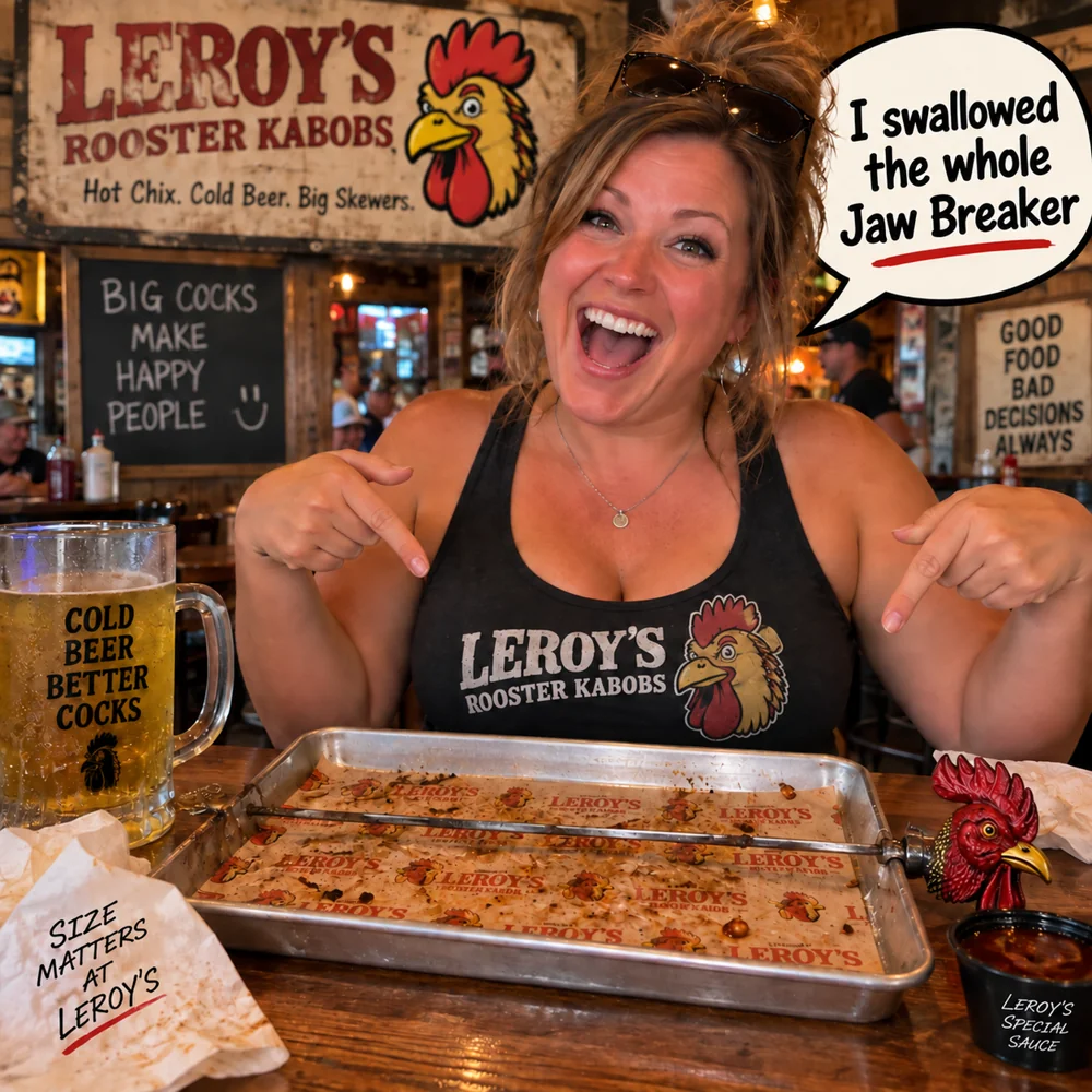 Customer Confessions promo showing a woman with an empty food tray and a Jawbreaker speech bubble