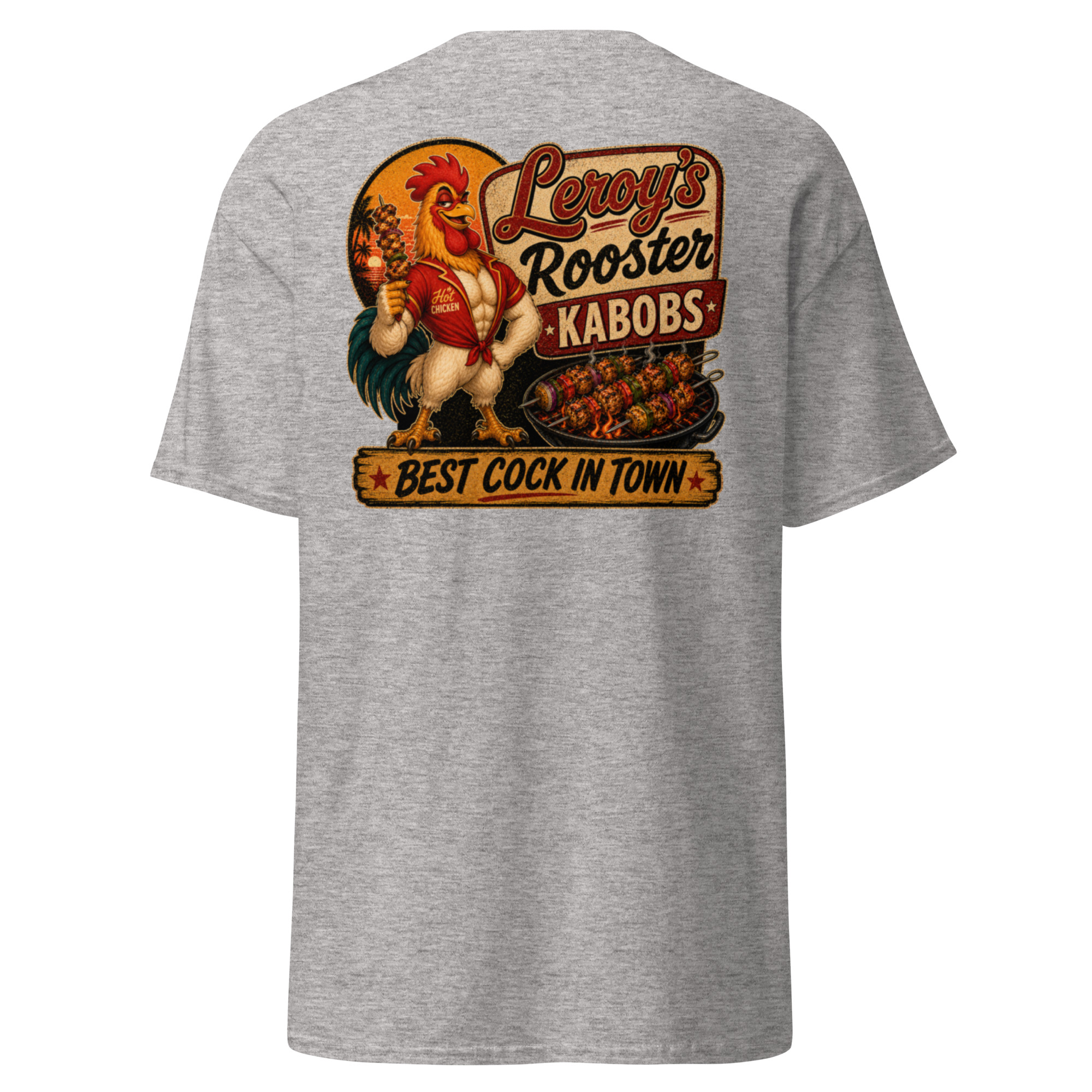 Best Cock in Town Tee in sport grey